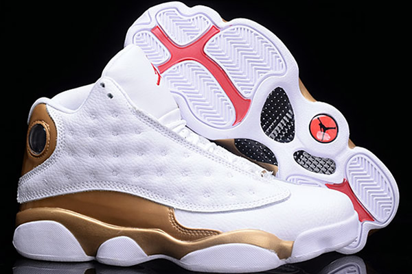 Jordan 13 White/Gold